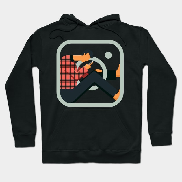 Instagram Addict Hoodie by Zakaria Azis